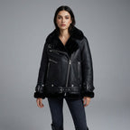 Women’s Black B-3 Shearling Aviator Jacket