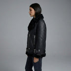 Women’s Black B-3 Shearling Aviator Jacket