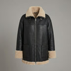 Women’s Black B3 Aviator Sheepskin RAF Shearling Jacket