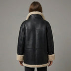 Women’s Black B3 Aviator Sheepskin RAF Shearling Jacket