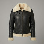 Women’s Black B3 Shearling Aviator Leather Jacket