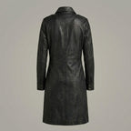 Women’s Black Lambskin Leather Coat