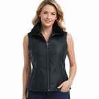 Women’s Black Shearling Sheepskin Leather Vest