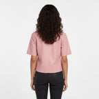 Women’s Blush Pink Leather Shirt Top