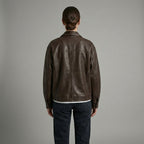 Women’s Brown Casual Leather Jacket – Classic Moto Style