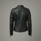Women's Classic Black Leather Jacket
