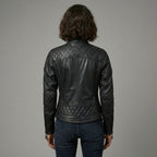 Women's Classic Black Leather Jacket