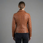 Women's Heritage Brown Quilted Leather Jacket