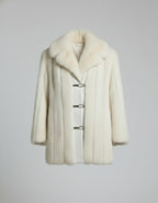 Women’s Luxe White Faux Fur Winter Coat