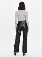 Women’s Midnight Black Leather Pants