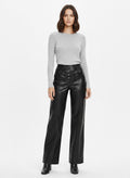 Women’s Midnight Black Leather Pants