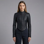 Women’s Midnight Moto Corset Leather Jacket