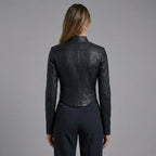 Women’s Midnight Moto Corset Leather Jacket