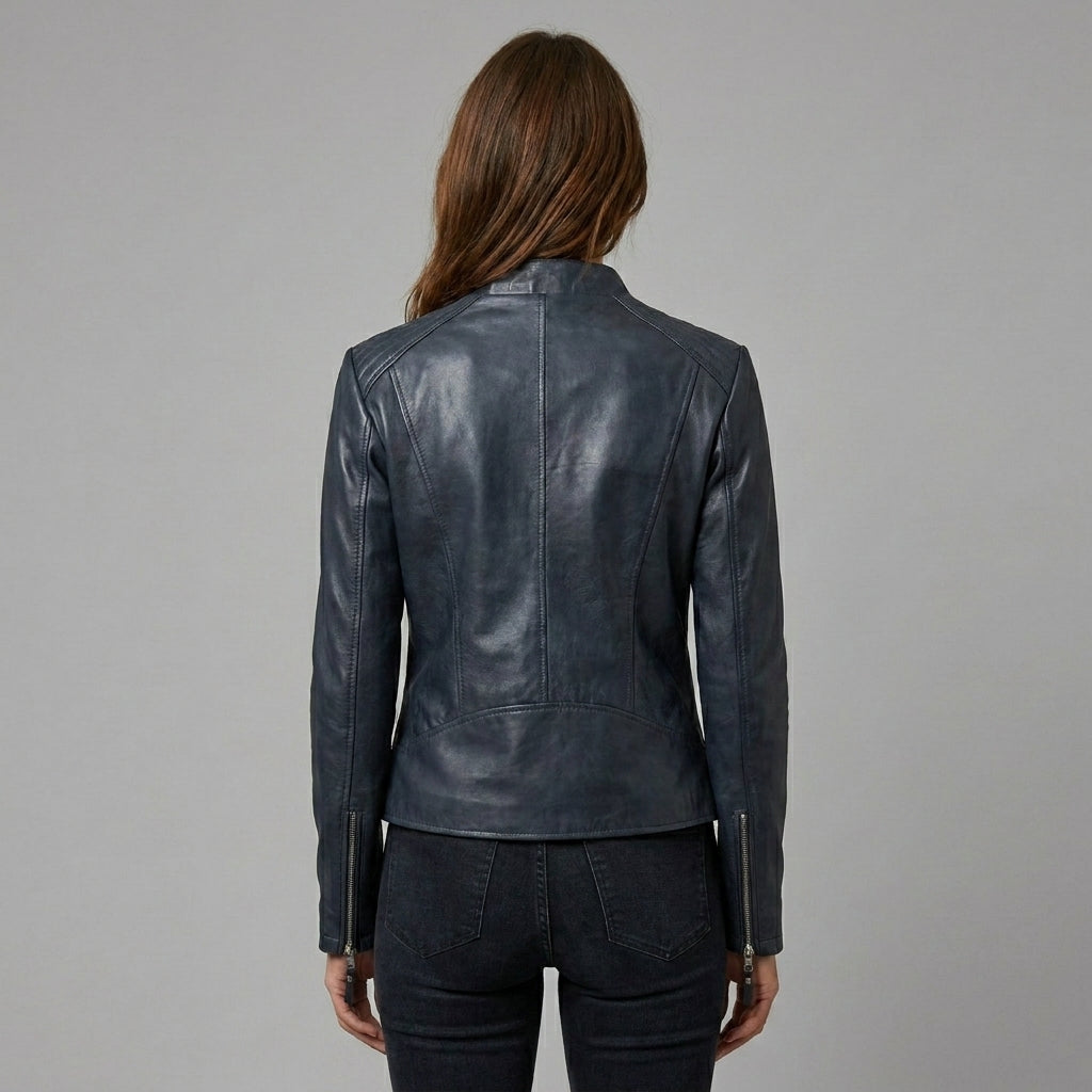 Women’s Midnight Moto Leather Biker Jacket