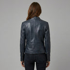 Women’s Midnight Moto Leather Biker Jacket