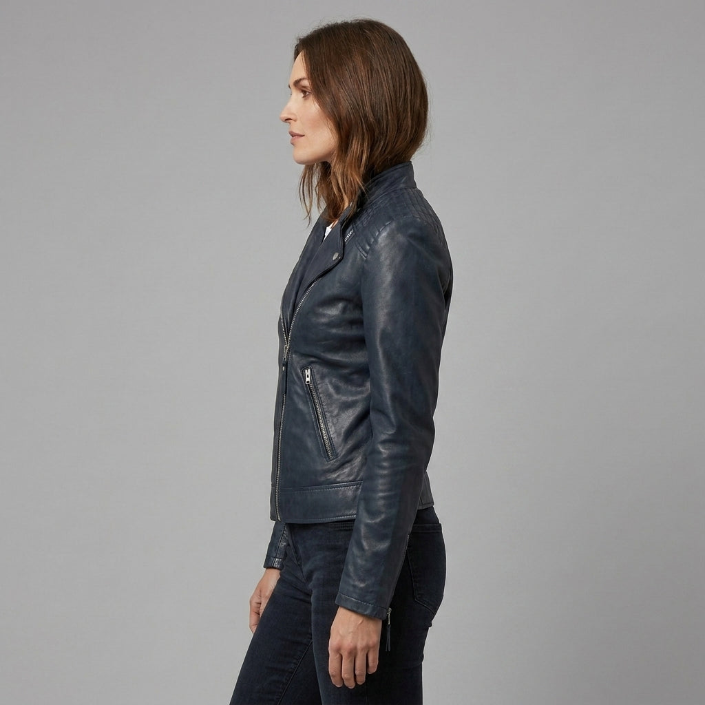 Women’s Midnight Moto Leather Biker Jacket