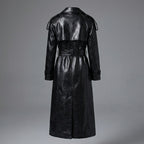Women’s Premium Genuine Leather Trench Coat