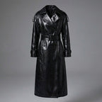Women’s Premium Genuine Leather Trench Coat