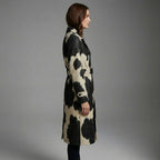 Women’s Premium Real Cowhide Leather Hair-On Trench Coat