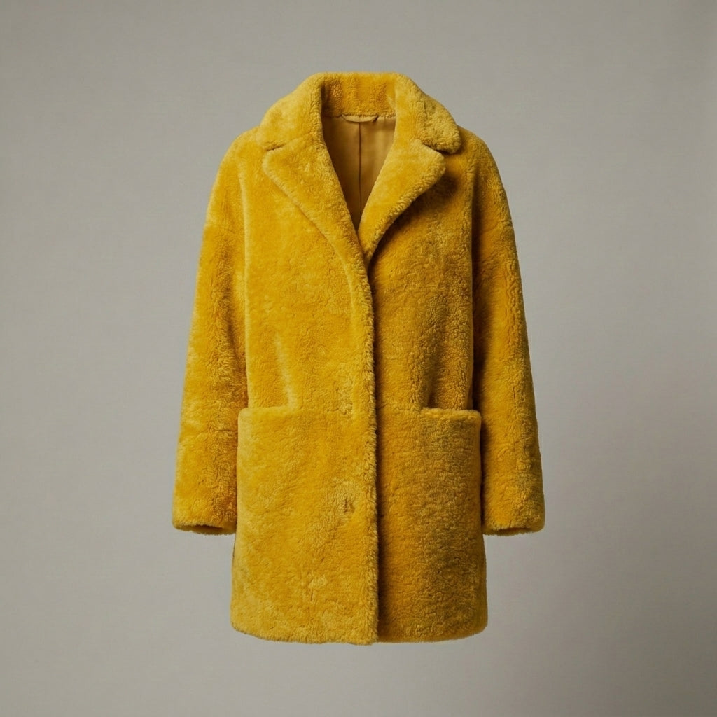 Women’s Premium Shearling Fur Winter Coat