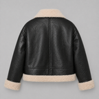 Women’s RAF B3 Shearling Aviator Bomber Leather Jacket