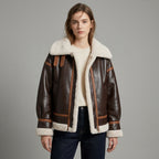 Women’s RAF B3 Shearling Aviator Leather Jacket