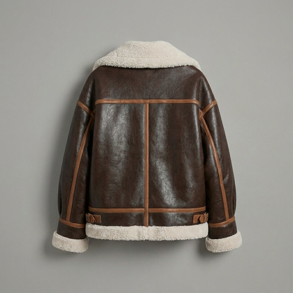 Women’s RAF B3 Shearling Aviator Leather Jacket
