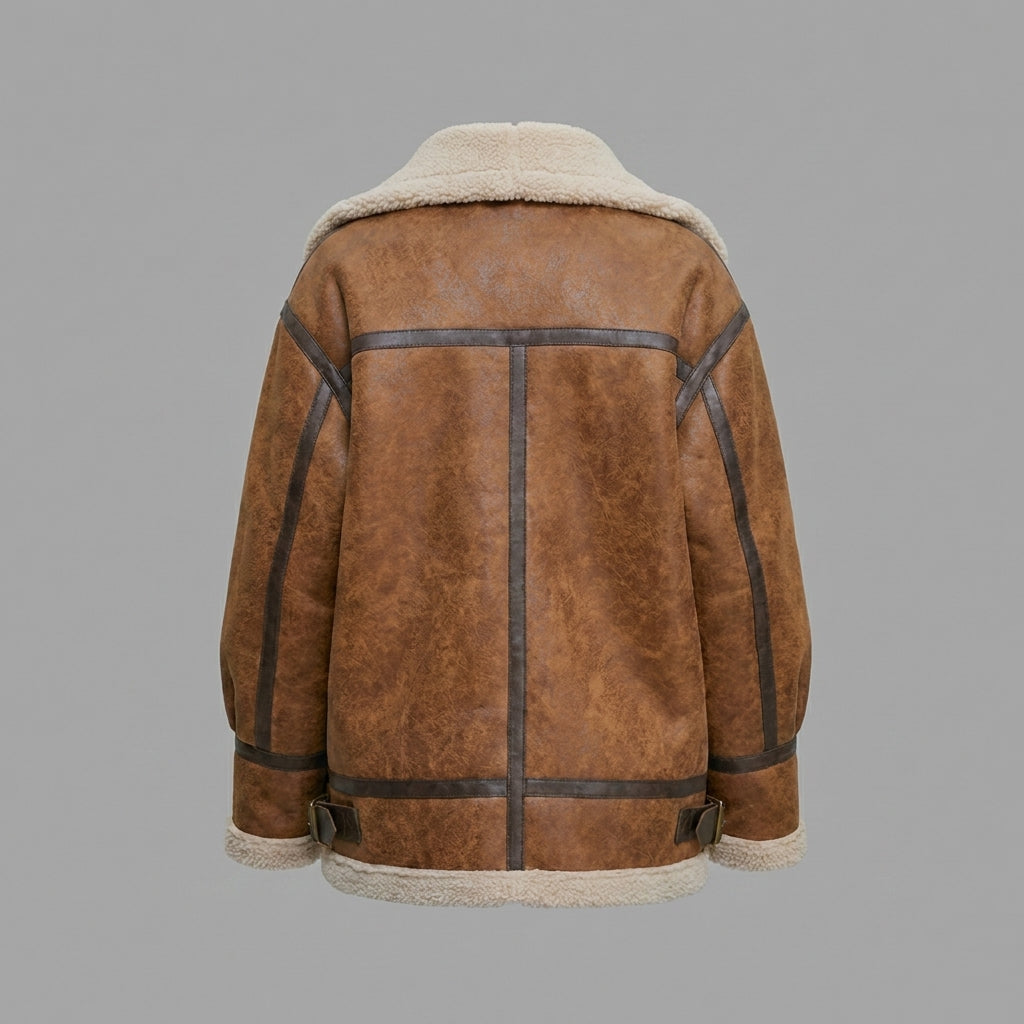 Women’s RAF B3 Shearling Aviator Leather Jacket
