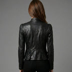 Women's Soft Lambskin Leather Blazer Jacket