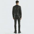 Men’s Leather Biker Riding Pants