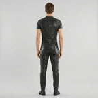 Men’s Premium Lambskin Leather T-Shirt