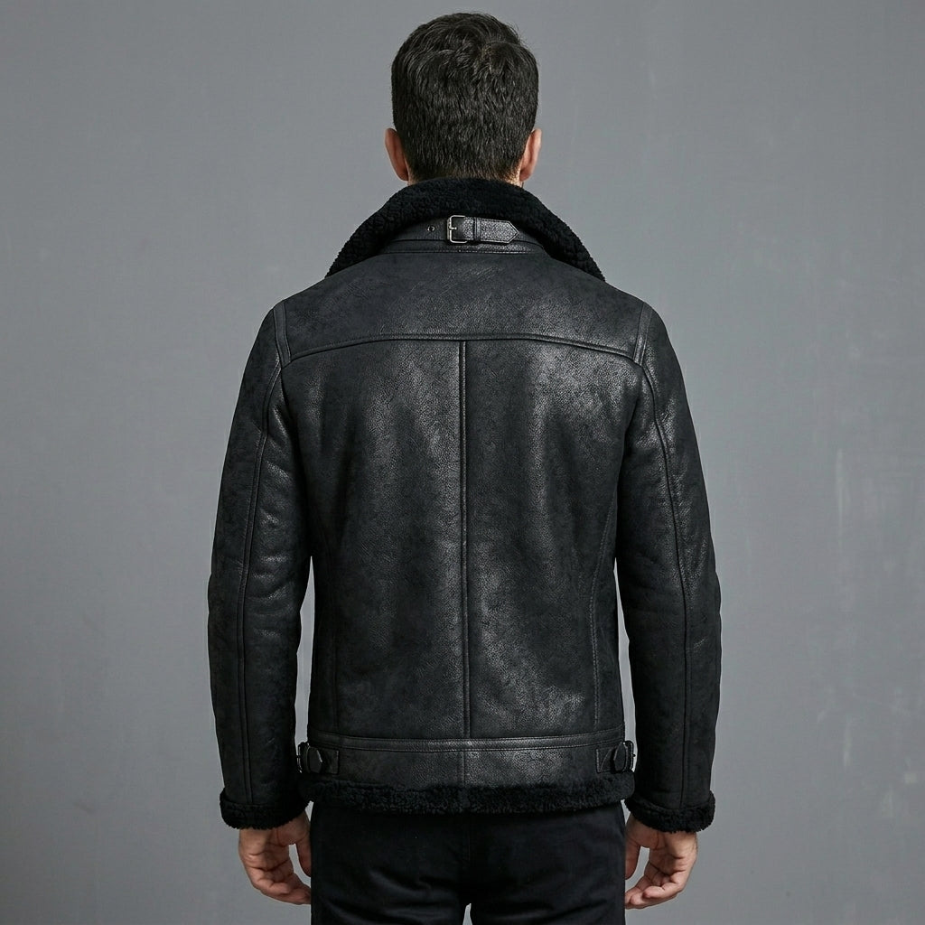 Men’s B-3 Shearling Leather Flying Jacket