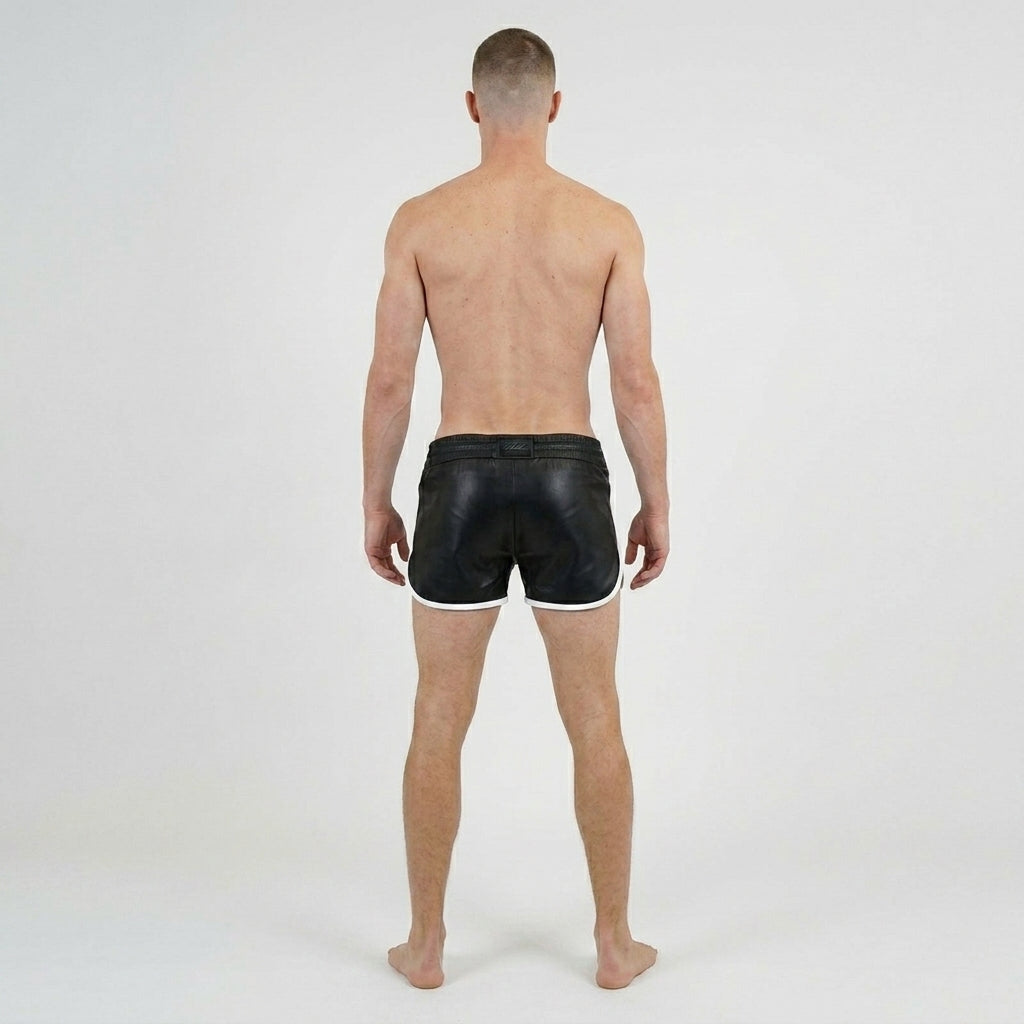 Men’s Genuine Leather Gym & Beach Shorts
