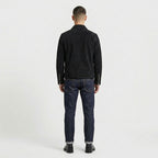 Men’s Black Suede Leather Trucker Jacket