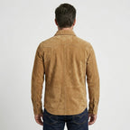 Men’s Western Cowboy Vintage Suede Leather Trucker Shirt Jacket