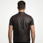 Men’s Leather Motorcycle Vest