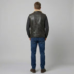 Men’s B3 RAF Aviator Shearling Leather Vest – Flight Bomber Style