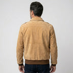 Men’s A-2 Pilot Suede Flight Bomber Jacket