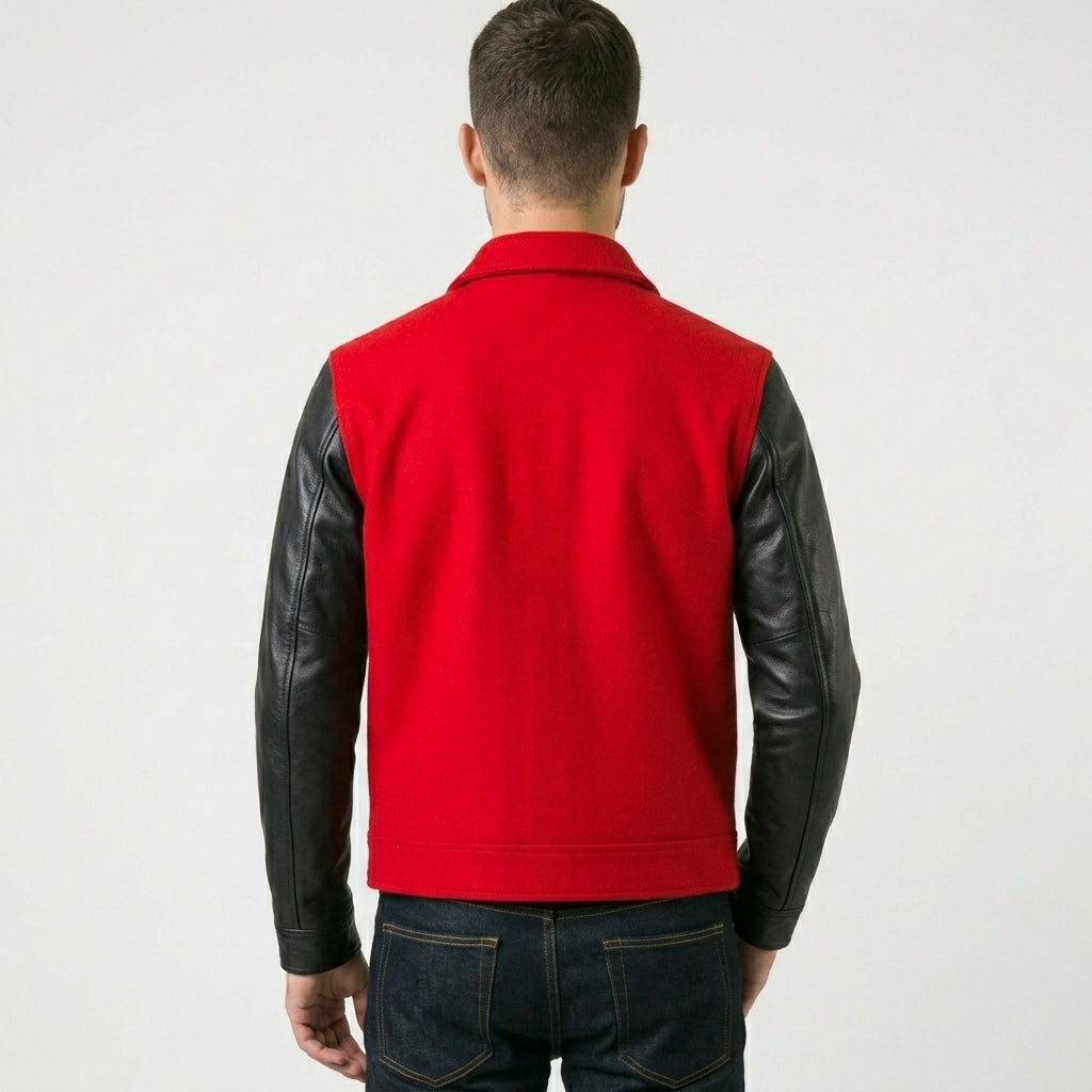 Men’s Alexandre Leather Flight Bomber Jacket – Luxury Aviator Leather Jacket