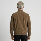 Men’s Classic Vintage Brown Suede Biker Jacket – Retro Moto Style
