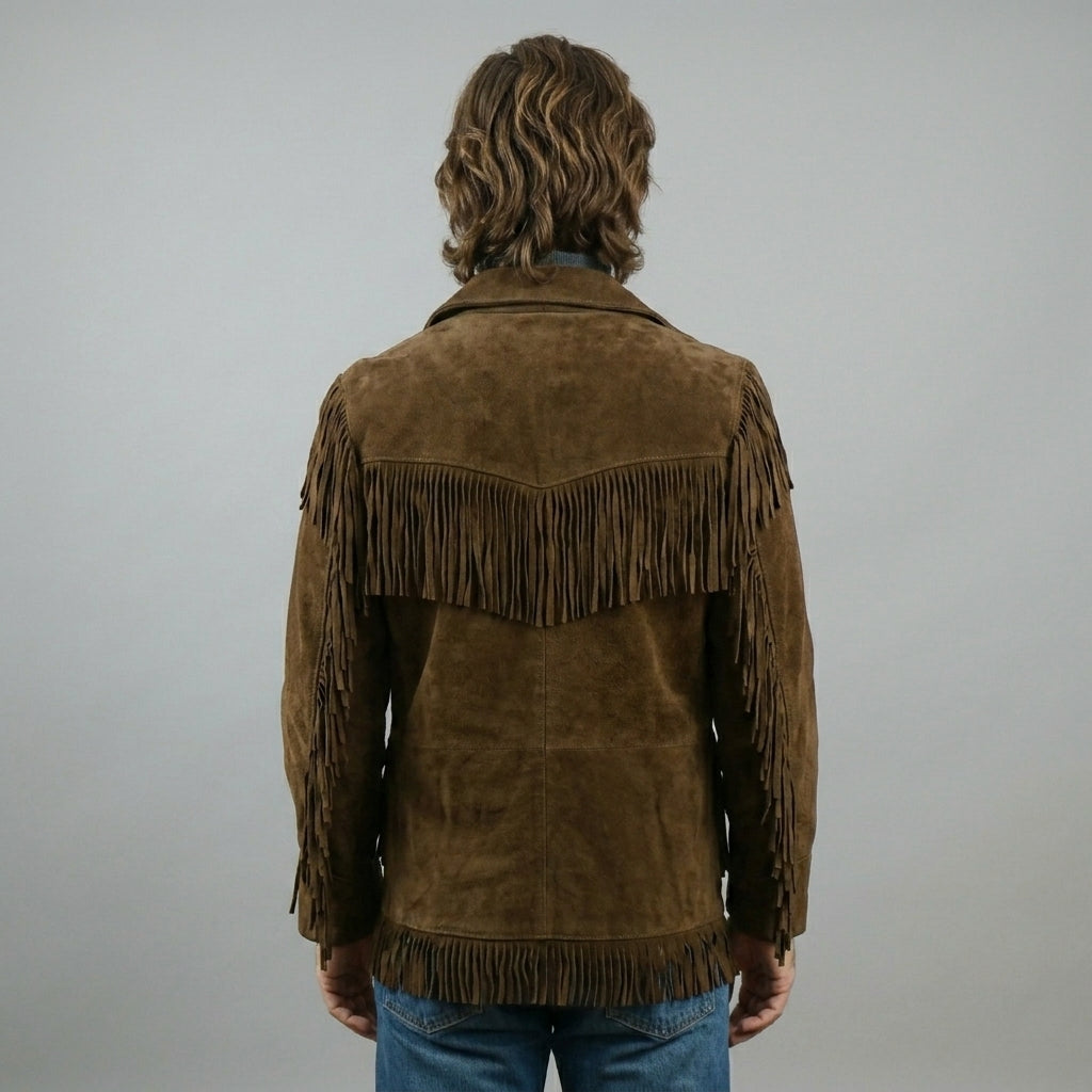 Shop Men's Western Suede Leather Jacket - Cowboy Style!