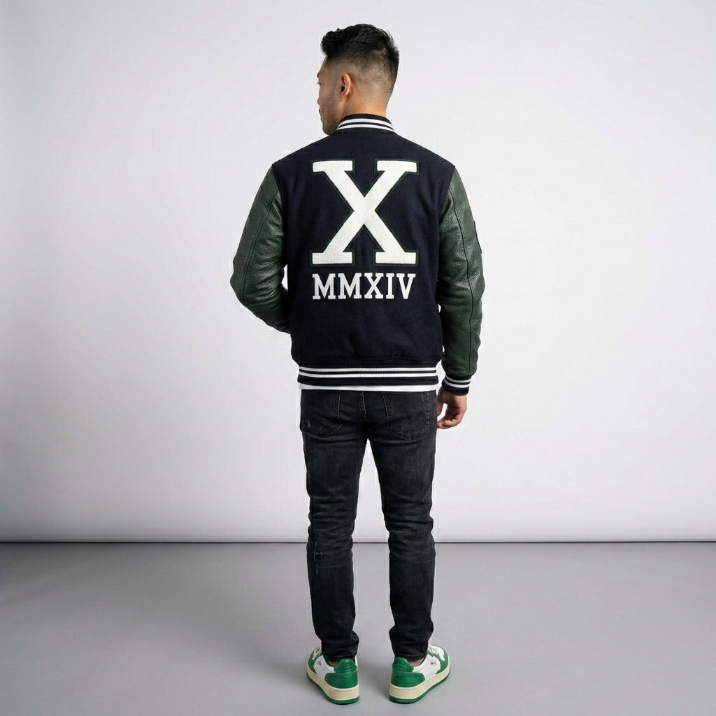 Men’s XO Tour Black Varsity Jacket – Premium Letterman Streetwear Jacket