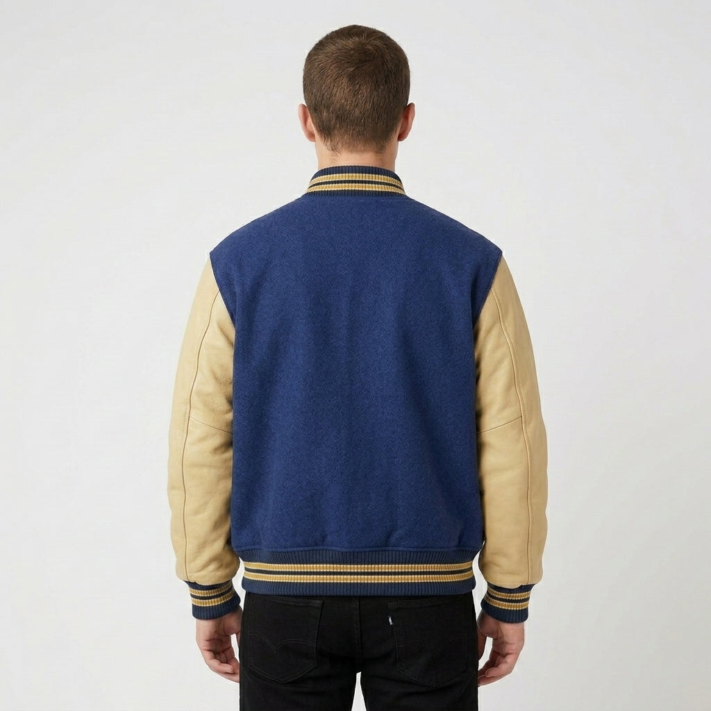 Timeless Baseball Varsity Wool Jacket – Classic Letterman Style for Men