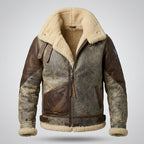 Men’s B-3 Leather Bomber Jacket – Classic Aviation Style