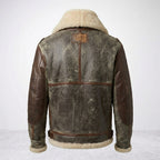 Men’s B-3 Leather Bomber Jacket – Classic Aviation Style
