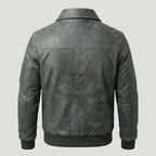Men’s Slim Fit Black Aviator Pilot Jacket – Modern Flight Bomber Style