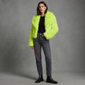 Lime Green Faux Fur Jacket